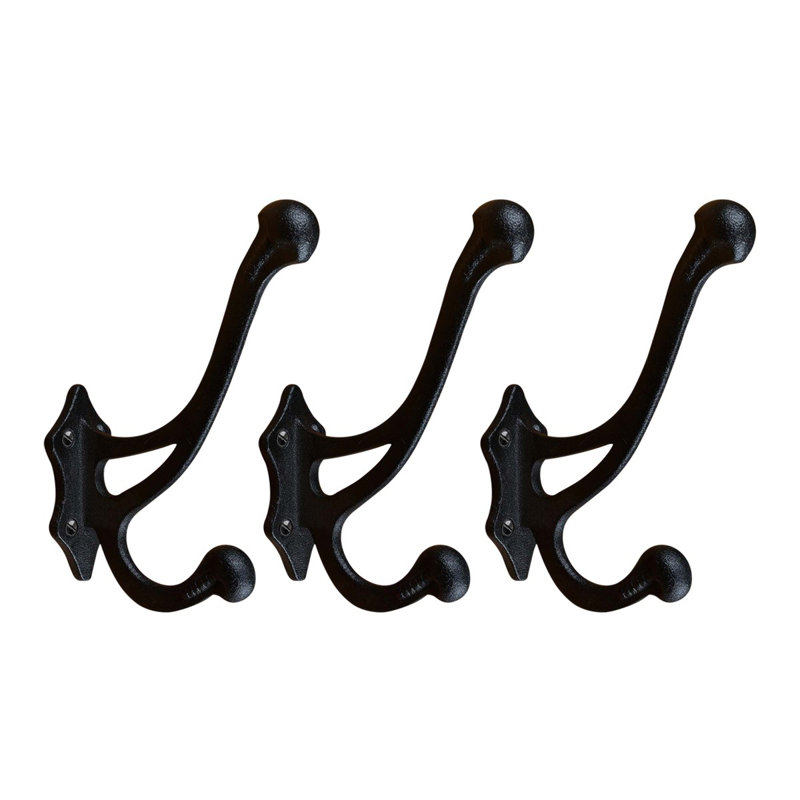 Wrought Iron Double Wall Mounted Robe Hook