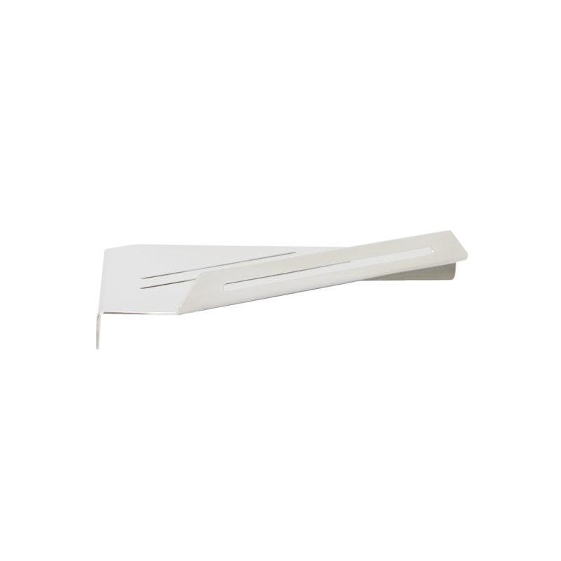 Tablette de douche de coin flottante 14 pouces Seachrome; Finition noir mat, Satin