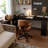 Black Rectangular Solid Wood  desk-396230627-396230630