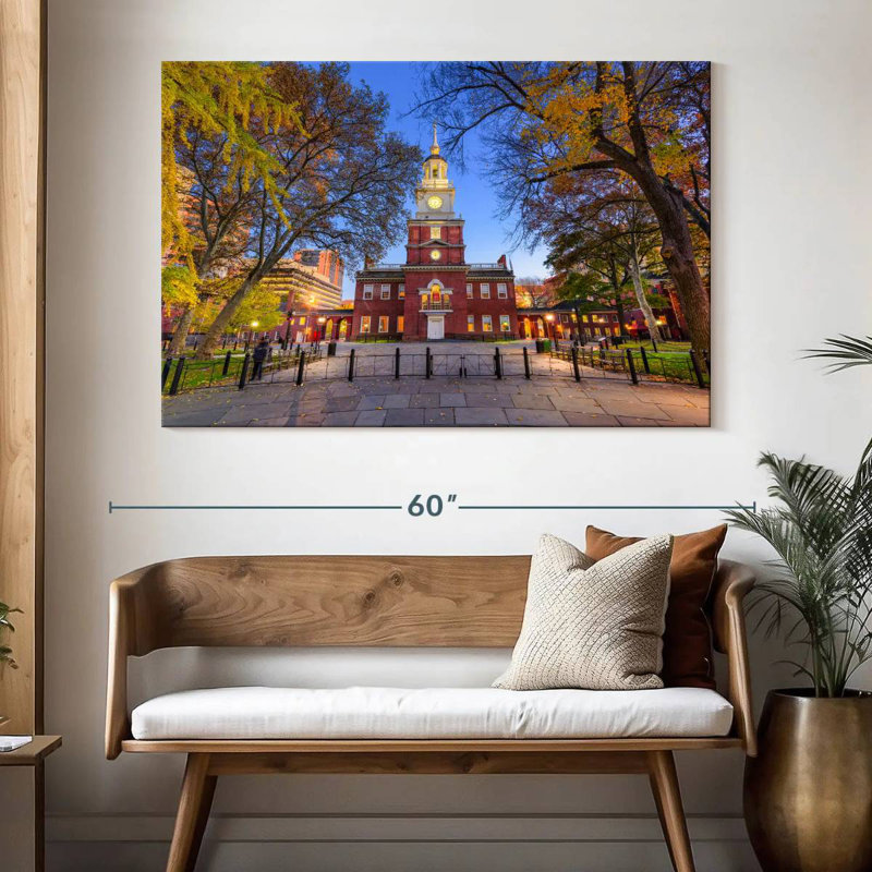 Independence Hall, 34" H x 51" W