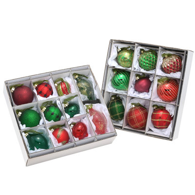 20 Piece Christmas Ball Ornament Set