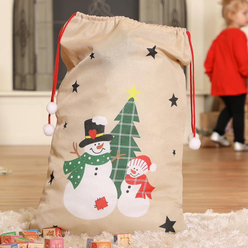 Patchy and Pete the Snowmen Christmas Sack