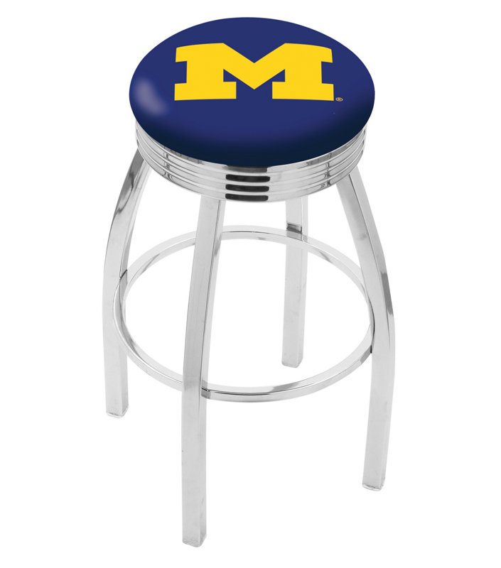 Tabouret de bar pivotant de 25 po NCAA, Michigan