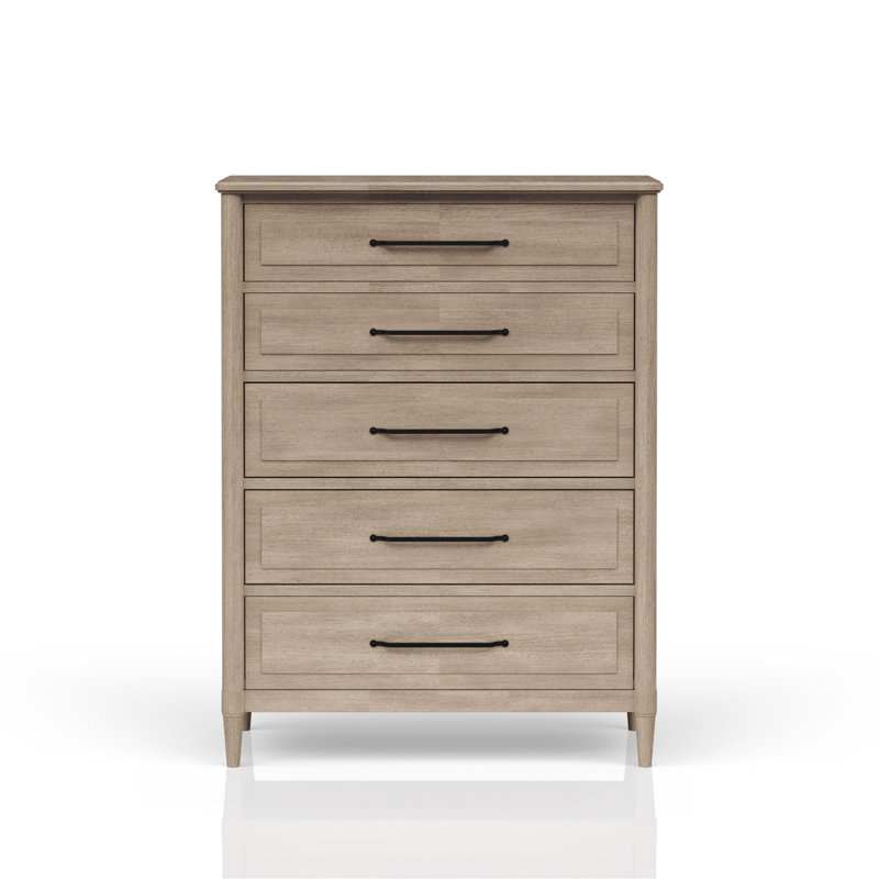 Commode 5 tiroirs finition sable