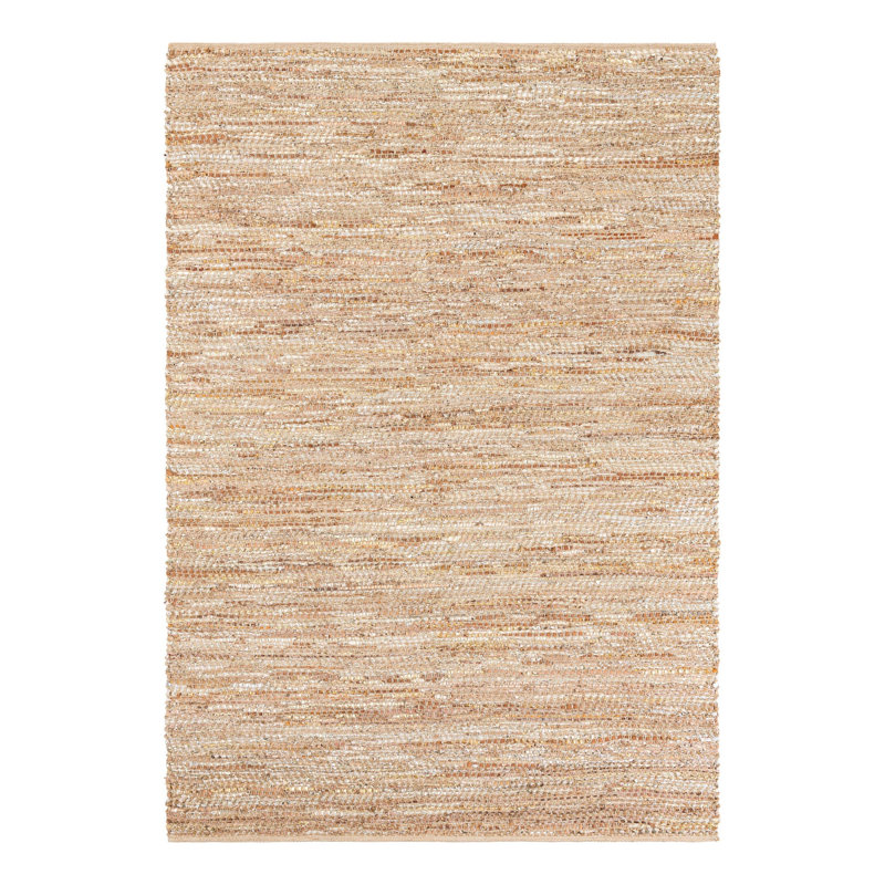 Leather Metallic Jute Indoor Rug, Rectangle 6'1" x 9'