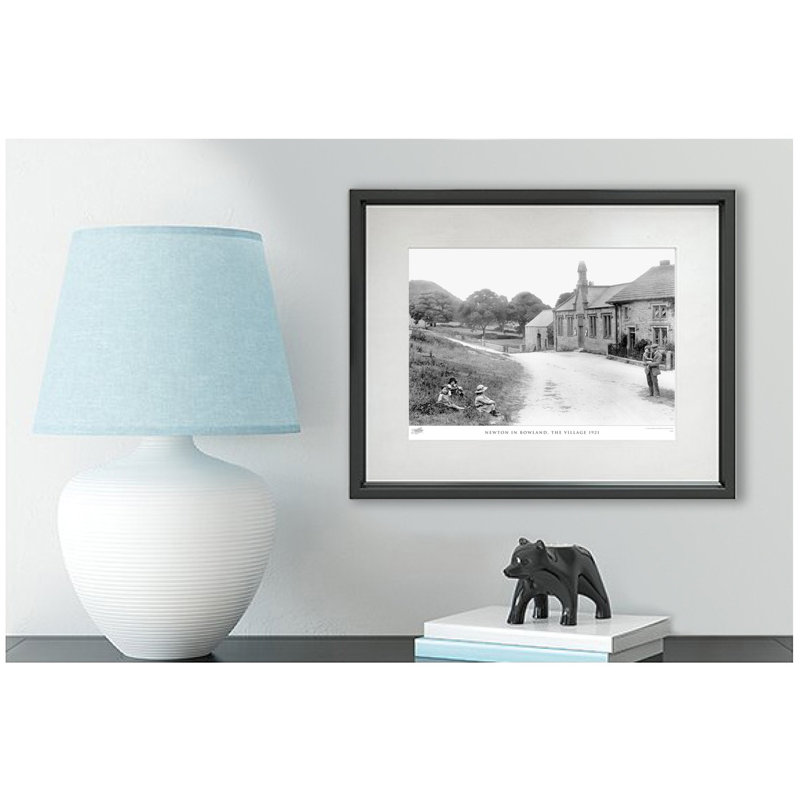 Newton In Bowland, The Village 1921 - Single Picture Frame Print, 40cm H x 50cm W x 2.3cm D