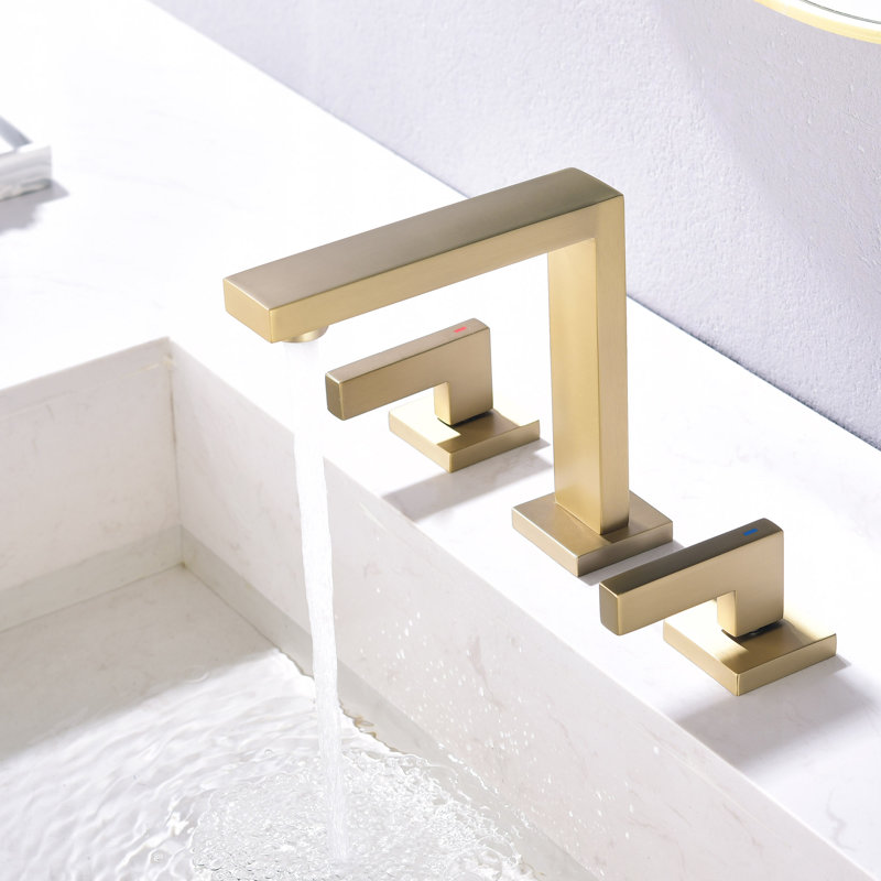 2-handle Bathroom Faucet, Brushed Gold