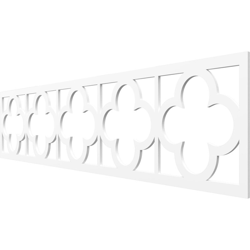 Moulure à panneau Woodall, H 12 po x l 47 po x P 0,38 po, PVC de qualité architecturale
