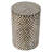 14x20" Stool, Black/Gold