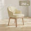 Chaise rembourrée moderne avec pieds en bois-124739665