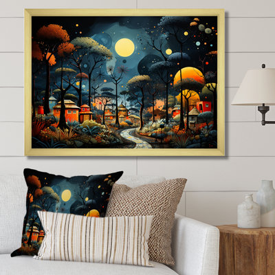 Yellow African Pygmy Village Chronicles II - African Tribal Wall Art