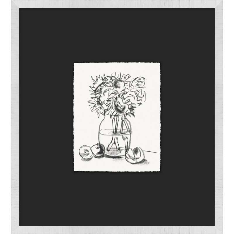 Charcoal Still Life Studies 3 Framed Watercolour Painting Print