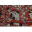 Tapis rouge en laine noué à la main de conception unique 8 pi 0 po x 9 pi 9 po New Age