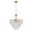 24" Shell-shaped Crystal Chandelier