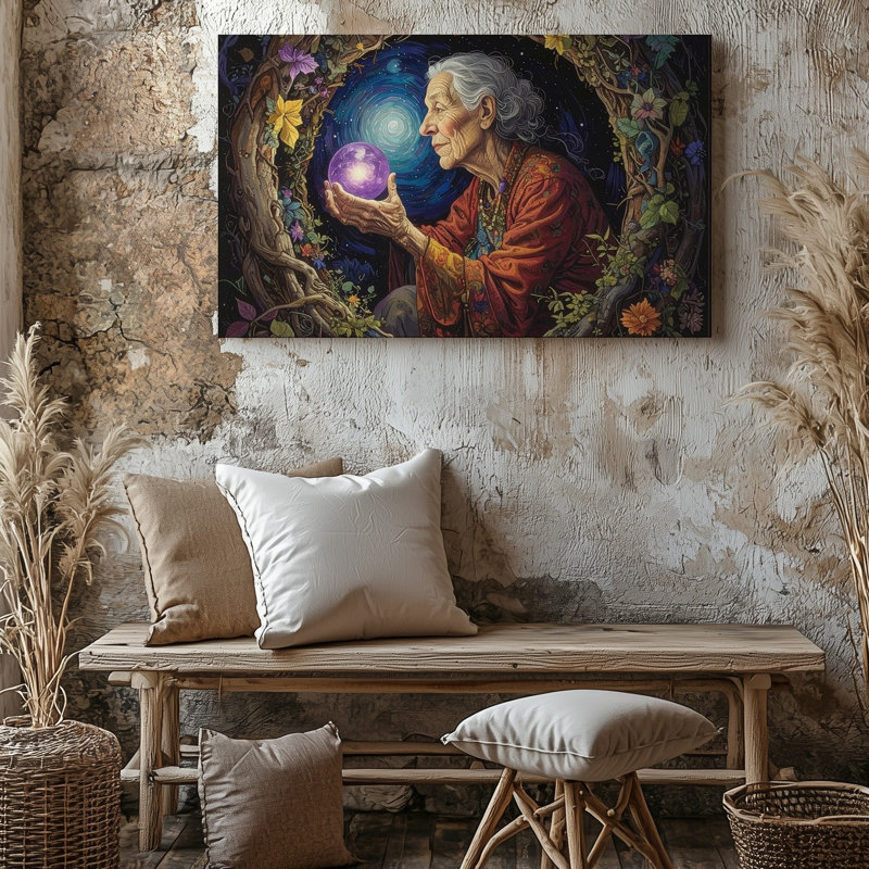 "Guardian Angel", art mural sur toile, H 9 po x l 12 po