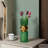 12-Inch Decorative Green Tall Glass Vase - Modern Minimalist Decor For Parties, And Special Events - Perfect Centerpiece For Coffee Tables, Living Rooms, Dining Tables, Offices, And Farmhouse Decor-102452933-102452936