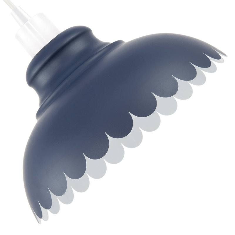 17cm H Metal Lamp Shade, Midnight Blue