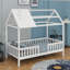 Lit simple en bois avec clôture-228077494