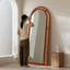 Demi-cercle en bois massif + miroirs pleine longueur en rotin-129870993