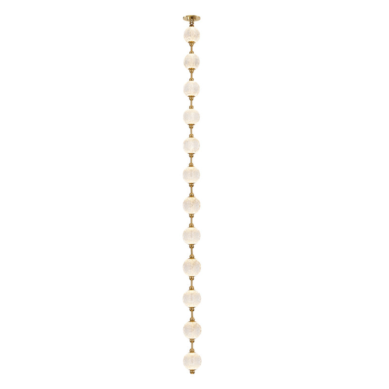 Marni 12 - Light Unique/Statement Pendant, Natural Brass