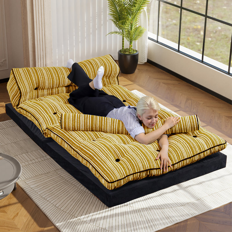 1 Seater Sofa Bed, Yellow