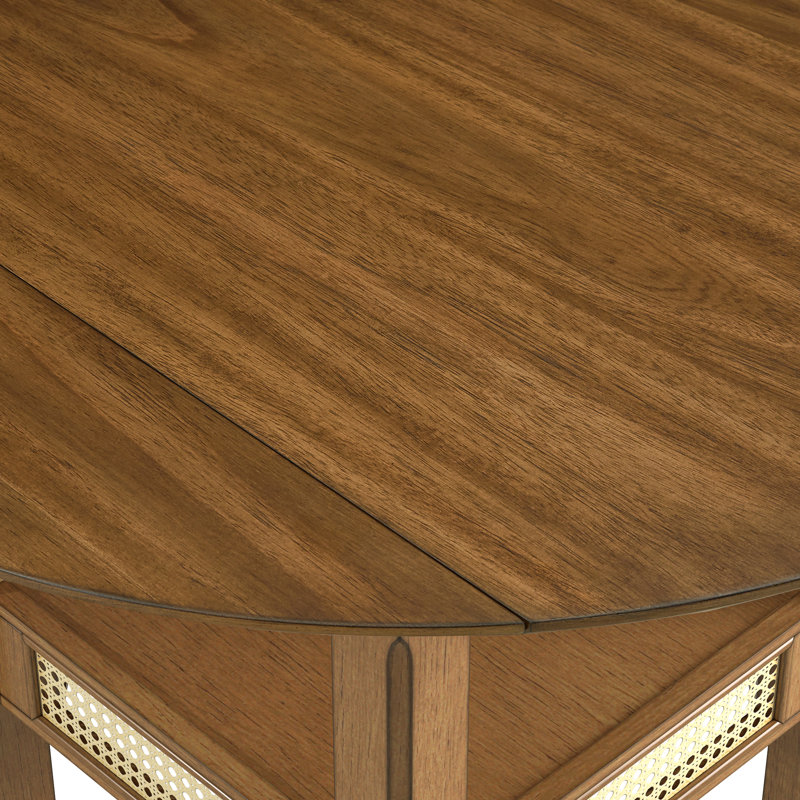Pulukan Counter Height Drop Leaf Dining Table, Oak, Standard Height (30.19" Height)