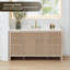Lala 60" Single Bathroom Vanity with Grain White Engineered Stone Countertop without Mirror-1702707000