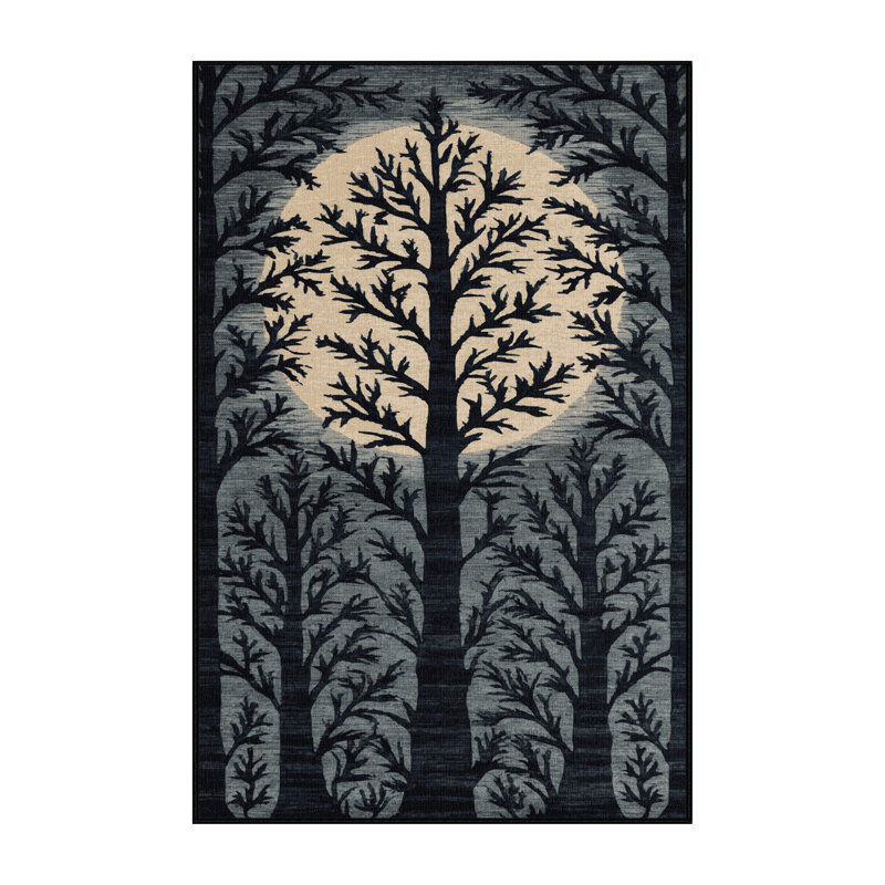 Machine Washable Nature Grey Area Rug, Rectangle 2' x 3'
