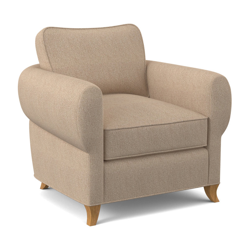 Fauteuil cocon, Ambre, Mélange de polyester blé maya