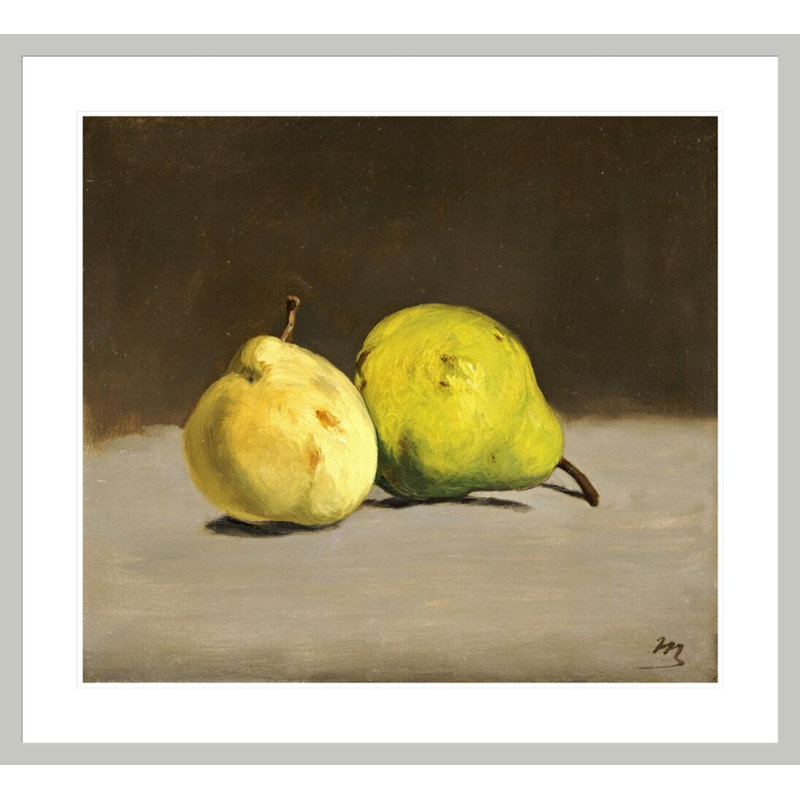 Deux poires par impression giclée encadrée, 33,5 po H x 36,69 po po