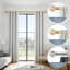 Tringle à rideaux réglable robuste avec embouts en cristal - Tringle à draperie décorative dorée moderne pour le salon, la chambre à coucher, le patio, le mur ou le plafond