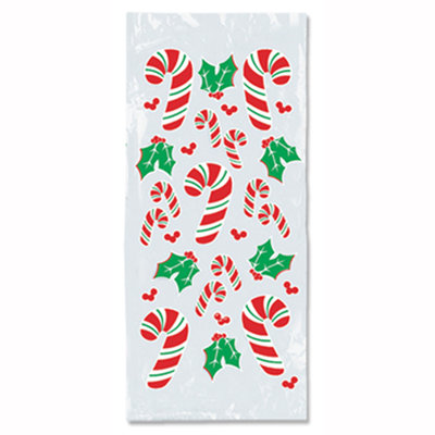 Christmas Candy Cane & Holly Cello Bags