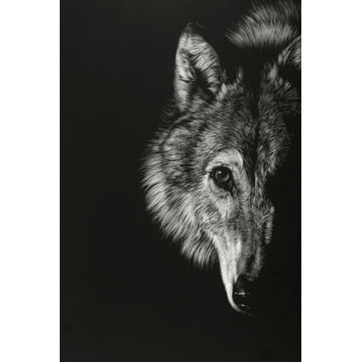 Black Glimpse III 1 Piece Wrapped Canvas Wall Art