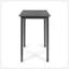 Table de bar d'extérieur carrée en bois d'acacia - Gris foncé