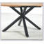 Table extensible polyvalente pour la salle à manger, le bureau et le café, avec plateau en panneau de fibres à densité moyenne durable et pieds élégants en métal.-1193714696
