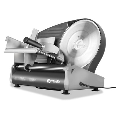 Meat Slicer, Electric Deli Meat Slicer with 8.7" Stainless Steel Blade, Adjustable Thickness Slicer for Home Use, Easy to Clean, Cuts Meat, Bread, Cheese, Black