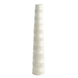 Totem Vase-Antique White-Lg