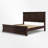 Paneled Wood Platform Bed – Slat Support, Queen/King Size-340386100-340386102