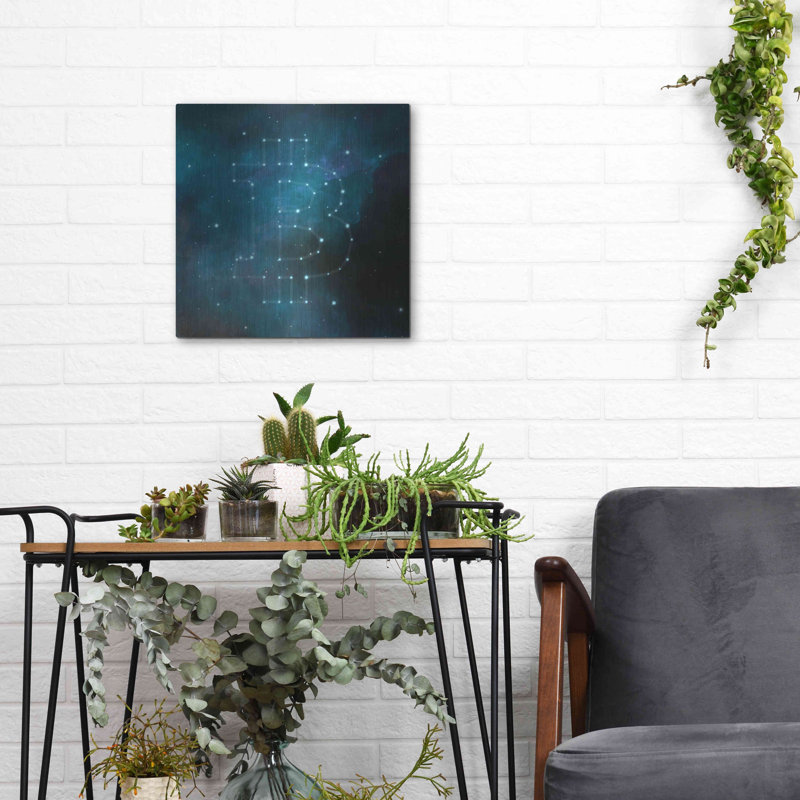 «Bitcoin Constellation II» par Luxe Metal Portfolio, H 12 po x l 12 po