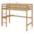 High Wood Loft Bed, With Safety Guardrail, Built-In Desk, Ladder-249197931