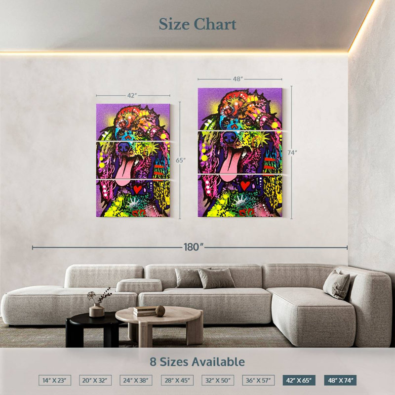 Brampt Oh Heck Yeah, 74" H x 48" W