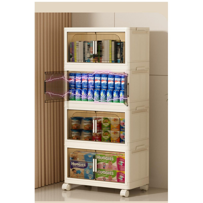 Plastic Storage Cabinet with Wheels
