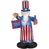 Uncle Sam Patriotic Airblown Inflatable