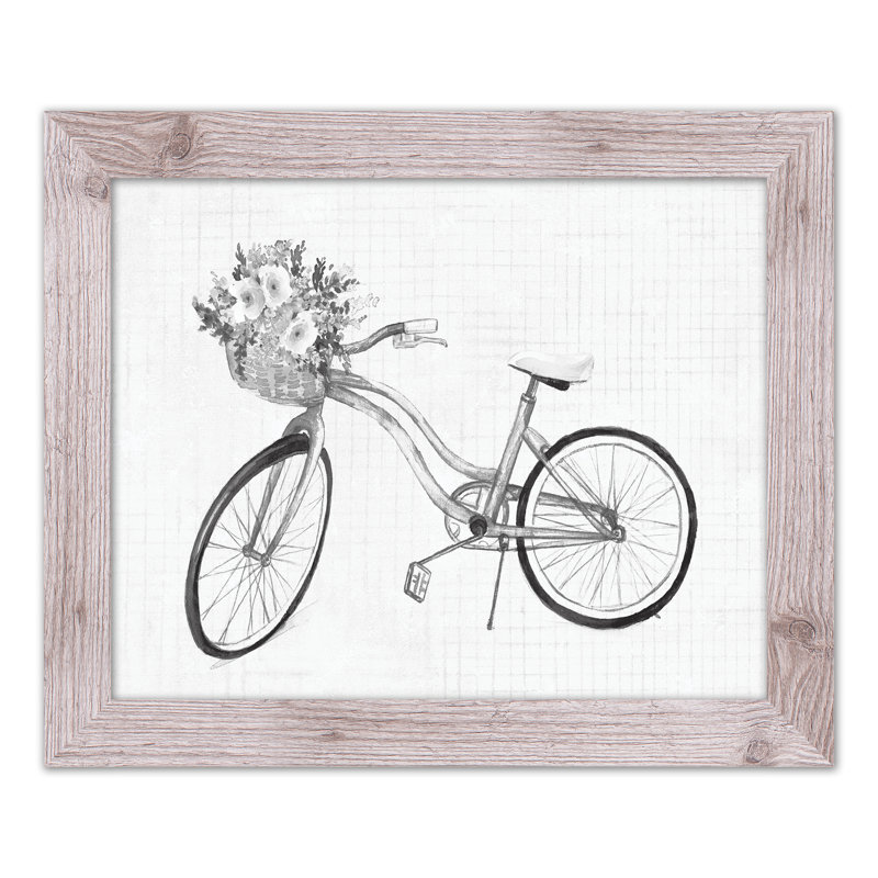 Floral floral - Peinture sur cadre, Papier avec cadre blanc