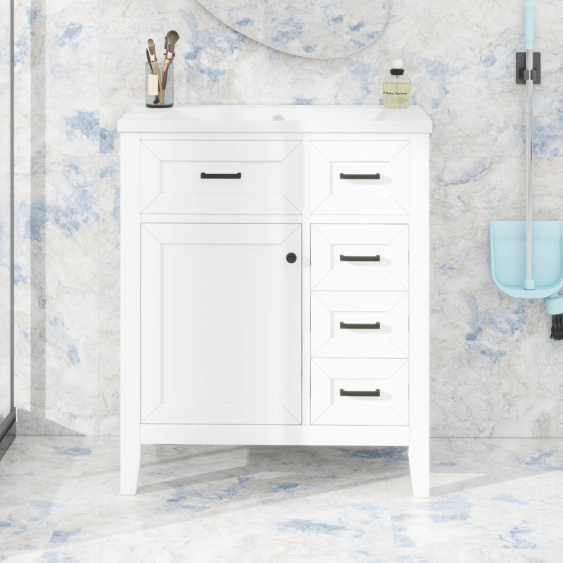 Meuble-lavabo élégant avec lavabo 30 po