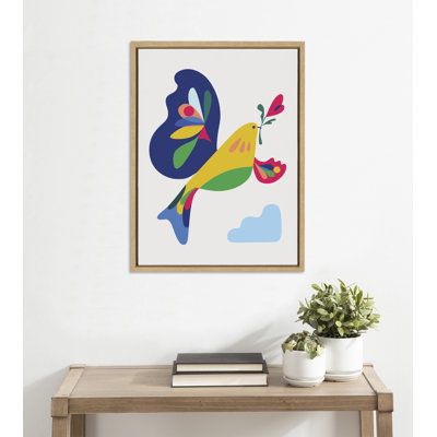 Peace Dove by Rachel Lee 3 Birdies Studio Framed Canvas Wall Art Print