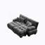 Canapé confortable en chenille avec plusieurs coussins pour le salon, élégant et relaxant-230314009