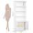71" Tall Bookshelf And Bookcase, 6-Tier Floor Standing Bookcase For Home Office, Living Room, White