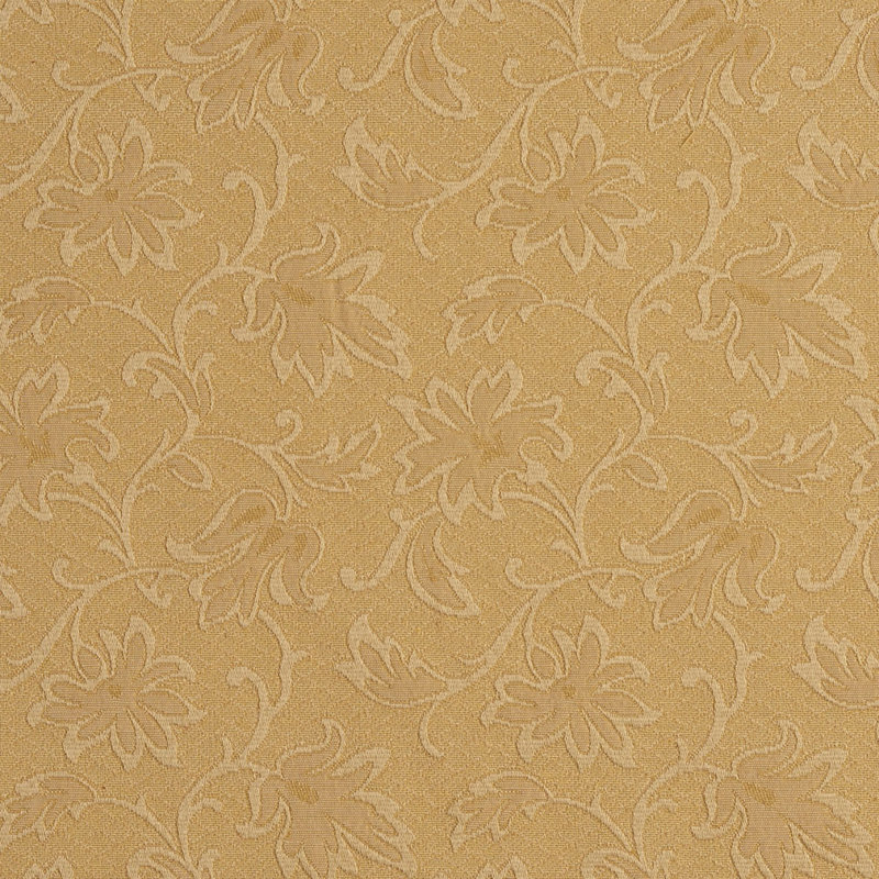Tissu floral matelassé, Or 10
