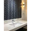 Carrelage mural de cuisine et de salle de bain à finition mosaïque en verre et en pierre 12 po x 12 po 3D Wave-36910414